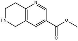 5,6,7,8-Tetrahydro-[1,6]naphthyridine-3-carboxylic acid methyl ester 구조식 이미지