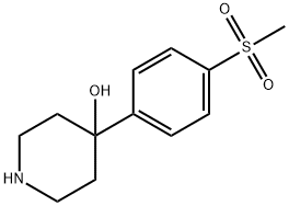 4-(4-Methanesulfonyl-phenyl)-piperidin-4-ol Structure