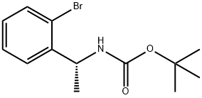 (R)-tert-butyl 1-(2-bromophenyl)ethylcarbamate 구조식 이미지
