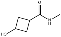 3-Hydroxy-cyclobutanecarboxylic acid methylamide Structure