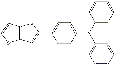 Diphenyl-(4-thieno[3,2-b]thiophen-2-yl-phenyl)-amine Structure