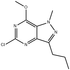 5-Chloro-7-methoxy-1-methyl-3-propyl-1H-pyrazolo[4,3-d]pyrimidine 구조식 이미지