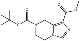 7-tert-butyl 1-methyl 5,6-dihydroimidazo[1,5-a]pyrazine-1,7(8H)-dicarboxylate 구조식 이미지