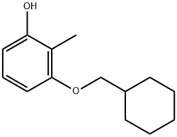 3-(Cyclohexylmethoxy)-2-methylphenol Structure