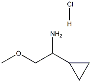 1-cyclopropyl-2-methoxyethanamine hydrochloride 구조식 이미지