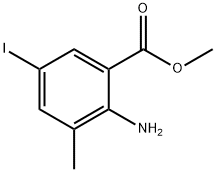 2-Amino-5-iodo-3-methylbenzoic Acid Methyl Ester Structure
