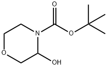 tert-butyl 3-hydroxymorpholine-4-carboxylate Structure