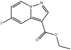 Ethyl 5-iodopyrazolo[1,5-a]pyridine-3-carboxylate 구조식 이미지