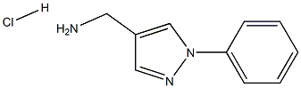 1H-Pyrazole-4-methanamine, 1-phenyl-, hydrochloride Structure