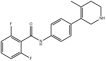 2,6-Difluoro-N-(4-(4-methyl-1,2,5,6-tetrahydropyridin-3-yl)phenyl)benzamide Structure