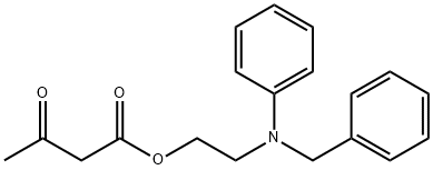 3-Oxobutanoic acid 2-[phenyl(phenylmethyl)amino]ethyl ester Structure