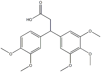 3-(3,4-DIMETHOXY-PHENYL)-3-(3,4,5-TRIMETHOXY-PHENYL)-PROPIONIC ACID Structure