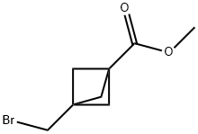 Methyl3-(bromomethyl)bicyclo[1.1.1]pentane-1-carboxylate 구조식 이미지
