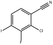 2-chloro-3-fluoro-4-iodobenzonitrile Structure