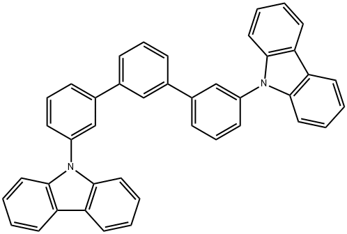3,3''-Di(9H-carbazol-9-yl)-1,1':3',1''-terphenyl 구조식 이미지
