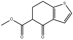 Methyl 4-Oxo-4,5,6,7-Tetrahydrobenzo[B]Thiophene-5-Carboxylate 구조식 이미지