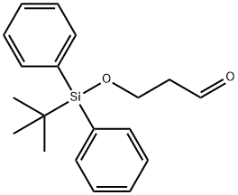 3-((tert-butyldiphenylsilyl)oxy)propanal 구조식 이미지