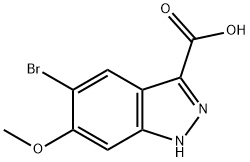 5-Bromo-6-methoxy-1H-indazole-3-carboxylic acid Structure