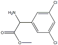 METHYL 2-AMINO-2-(3,5-DICHLOROPHENYL)ACETATE Structure