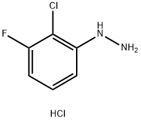 (2-Chloro-3-fluorophenyl)hydrazine hydrochloride 구조식 이미지