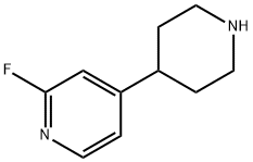 2-Fluoro-4-(piperidin-4-yl)pyridine dihydrochloride 구조식 이미지