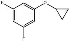 3,5-difluorophenyl cyclopropyl ether Structure