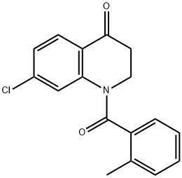 7-chloro-1-(2-methylbenzoyl)-2,3-dihydroquinolin-4(1H)-one(WXG00166) 구조식 이미지