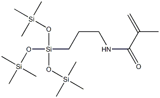 3-Methacrylamidopropyl Tris(Trimethylsiloxy)Silane Structure