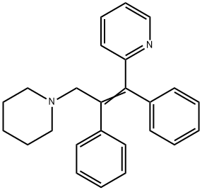 (Z)-2-(1,2-Diphenyl-3-(piperidin-1-yl)prop-1-en-1-yl)pyridine Structure