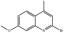 2-Bromo-7-methoxy-4-methylquinoline 구조식 이미지