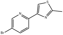 5-bromo-2-(2-methylthiazol-4-yl)pyridine Structure