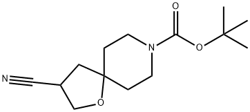 Tert-Butyl 3-Cyano-1-Oxa-8-Azaspiro[4.5]Decane-8-Carboxylate Structure