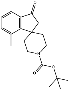 Tert-Butyl 7-Methyl-3-Oxo-2,3-Dihydrospiro[Indene-1,4'-Piperidine]-1'-Carboxylate 구조식 이미지