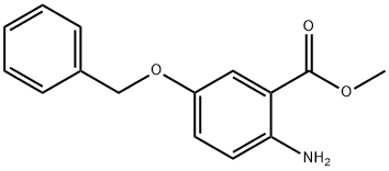 methyl 2-amino-5-(benzyloxy)benzoate 구조식 이미지