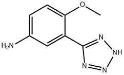 4-methoxy-3-(1H-tetrazol-5-yl)aniline 구조식 이미지
