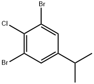 4-Chloro-3,5-dibromoisopropylbenzene 구조식 이미지