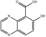 6-hydroxy-5-Quinoxalinecarboxylic acid 구조식 이미지