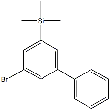 3-Bromo-5-(trimethylsilyl)-1,1'-biphenyl Structure