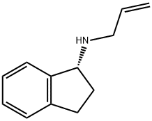 (R)-N-Allyl-1-aminoindane 구조식 이미지