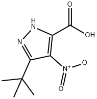 3-tert-butyl-4-nitro-1H-pyrazole-5-carboxylic acid Structure