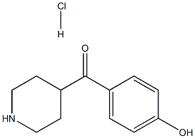 (4-Hydroxy-phenyl)-piperidin-4-yl-methanone hydrochloride Structure