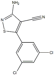 3-Amino-5-(3,5-dichloro-phenyl)-isothiazole-4-carbonitrile Structure