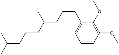 1-(4,8-Dimethyl-nonyl)-2,3-dimethoxy-benzene 구조식 이미지