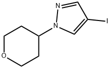 4-iodo-1-(tetrahydro-2H-pyran-4-yl)-1H-pyrazole 구조식 이미지