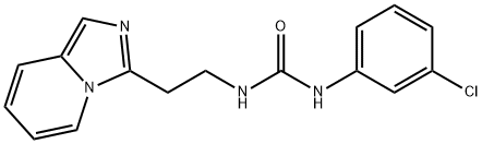 1-(3-chlorophenyl)-3-[2-(imidazo[1,5-a]pyridin-3-yl)ethyl]urea Structure