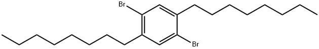 1,4-dibromo-2,5-dioctylbenzene 구조식 이미지