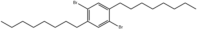 1,4-dibromo-2,5-dioctylbenzene Structure