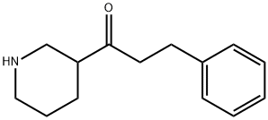 3-Phenyl-1-piperidin-3-ylpropan-1-one Structure