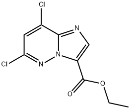 ethyl 6,8-dichloroimidazo[1,2-b]pyridazine-3-carboxylate 구조식 이미지