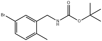 tert-butyl 5-bromo-2-methylbenzylcarbamate Structure